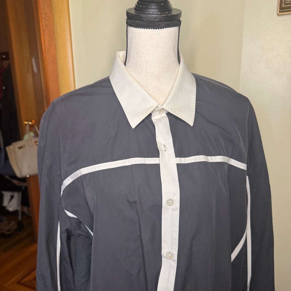 Cartigiani Italy 100% cotton men’s button down shirt Sz 62 USA XXl. - Picture 5 of 16
